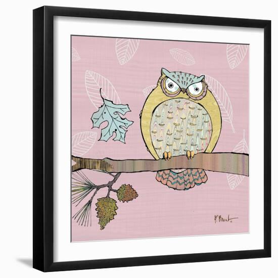 Pastel Owls III-Paul Brent-Framed Art Print