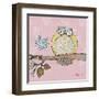 Pastel Owls III-Paul Brent-Framed Art Print