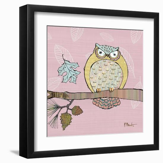 Pastel Owls III-Paul Brent-Framed Art Print