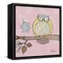 Pastel Owls III-Paul Brent-Framed Stretched Canvas
