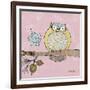 Pastel Owls III-Paul Brent-Framed Art Print