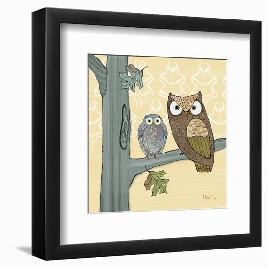 Pastel Owls IV-Paul Brent-Framed Art Print