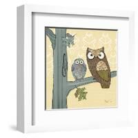 Pastel Owls IV-Paul Brent-Framed Art Print