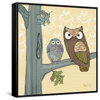 Pastel Owls IV-Paul Brent-Framed Stretched Canvas