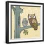 Pastel Owls IV-Paul Brent-Framed Art Print