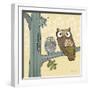 Pastel Owls IV-Paul Brent-Framed Art Print