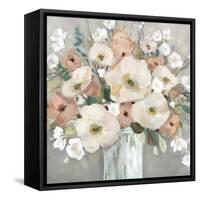 Pastel Poppies-Carol Robinson-Framed Stretched Canvas