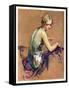 "Pastel Portrait,"January 24, 1931-Guy Hoff-Framed Stretched Canvas