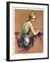 "Pastel Portrait,"January 24, 1931-Guy Hoff-Framed Giclee Print