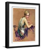 "Pastel Portrait,"January 24, 1931-Guy Hoff-Framed Giclee Print