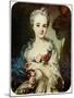 Pastel Portrait of Madame de Pompadour by Italian Portrait Painter Rosalba Carriera-null-Mounted Photographic Print