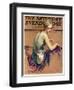 "Pastel Portrait," Saturday Evening Post Cover, January 24, 1931-Guy Hoff-Framed Giclee Print