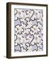 Pastel Purple Flower Pattern-Little Dean-Framed Photographic Print