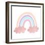 Pastel Rainbow 2-Kimberly Allen-Framed Art Print