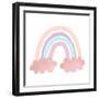 Pastel Rainbow 2-Kimberly Allen-Framed Art Print