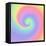 Pastel Rainbow Swirl-Art Licensing Studio-Framed Stretched Canvas