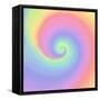 Pastel Rainbow Swirl-Art Licensing Studio-Framed Stretched Canvas