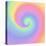 Pastel Rainbow Swirl-Art Licensing Studio-Stretched Canvas