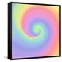 Pastel Rainbow Swirl-Art Licensing Studio-Framed Stretched Canvas