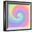 Pastel Rainbow Swirl-Art Licensing Studio-Framed Giclee Print