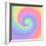 Pastel Rainbow Swirl-Art Licensing Studio-Framed Giclee Print