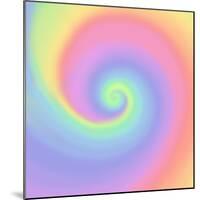 Pastel Rainbow Swirl-Art Licensing Studio-Mounted Giclee Print