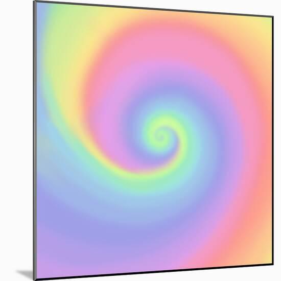 Pastel Rainbow Swirl-Art Licensing Studio-Mounted Giclee Print
