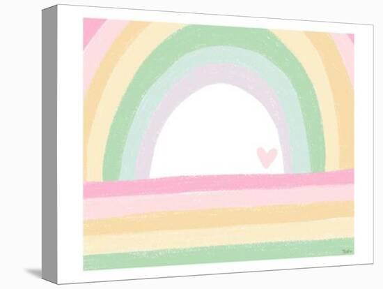 Pastel Rainbow-Gigi Louise-Stretched Canvas