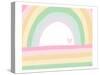 Pastel Rainbow-Gigi Louise-Stretched Canvas