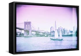 Pastel Series - New York City-Philippe Hugonnard-Framed Stretched Canvas