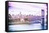 Pastel Series - New York City-Philippe Hugonnard-Framed Stretched Canvas