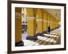 Pastel Shades and Colonial Architecture on the Plaza De Armas in Lima, Peru-Andrew Watson-Framed Photographic Print