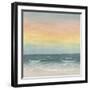 Pastel Shoreline View III-Michael Willett-Framed Art Print