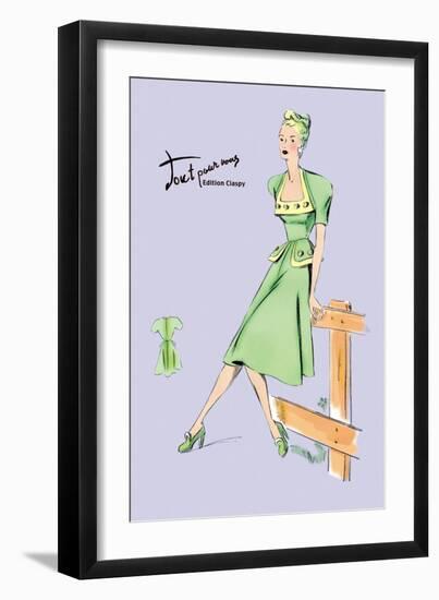 Pastel Summertime Fashion-null-Framed Art Print