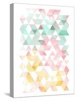 Pastel Triangles Mate-OnRei-Stretched Canvas