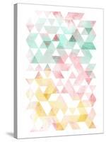 Pastel Triangles Mate-OnRei-Stretched Canvas