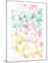 Pastel Triangles Mate-OnRei-Mounted Art Print