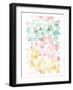 Pastel Triangles Mate-OnRei-Framed Art Print