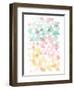 Pastel Triangles Mate-OnRei-Framed Art Print