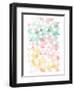 Pastel Triangles Mate-OnRei-Framed Art Print