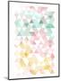 Pastel Triangles Mate-OnRei-Mounted Art Print