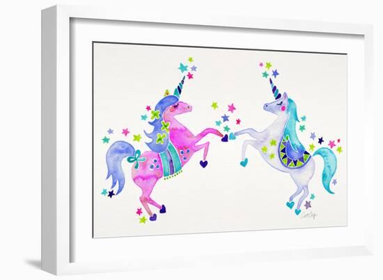 Pastel Unicorns-Cat Coquillette-Framed Giclee Print