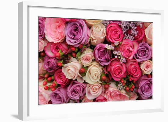Pastel Wedding Flowers-Studio Porto Sabbia-Framed Photographic Print