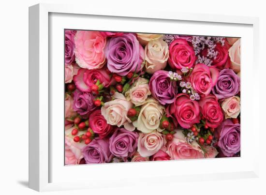 Pastel Wedding Flowers-Studio Porto Sabbia-Framed Photographic Print