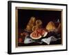Pasteque, Bread, Cake and Wine Cup. Painting by Luis Melendez (1716 - 1780), Spanish School, 18Th C-Luis Egidio Menendez or Melendez-Framed Giclee Print