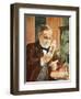 Pasteur in His Laboratory, Copy by Boris Mestchersky-Albert Edelfelt-Framed Giclee Print