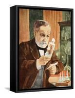 Pasteur in His Laboratory, Copy by Boris Mestchersky-Albert Edelfelt-Framed Stretched Canvas