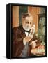 Pasteur in His Laboratory, Copy by Boris Mestchersky-Albert Edelfelt-Framed Stretched Canvas