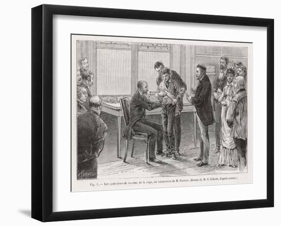 Pasteur Vaccination-Thiriat-Framed Art Print