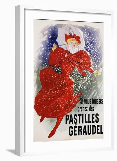 Pastilles Geraudel Poster-Jules Chéret-Framed Giclee Print